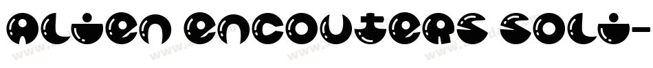 Alien encouters soli字体转换